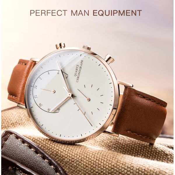 Luxury design mens japanese movement custom watch manufacturer