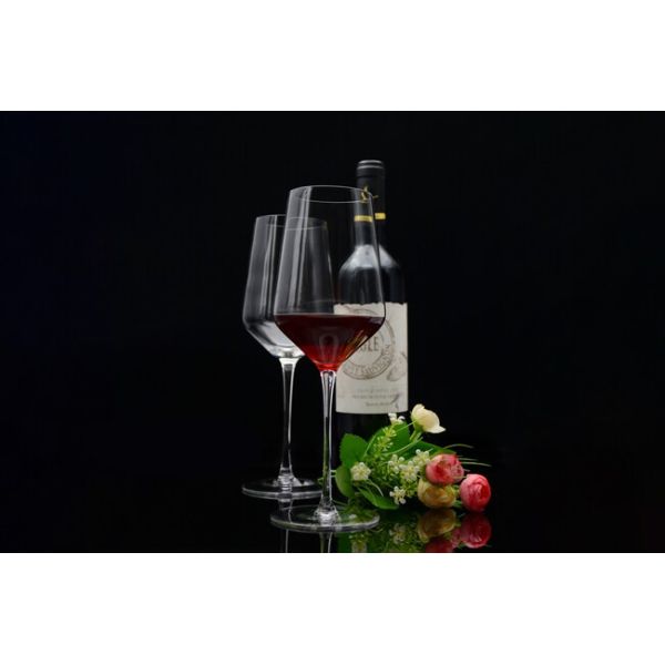 540ML Universal White And Red Wine Glasses Transparent 19oz Lead Free Hand Blown