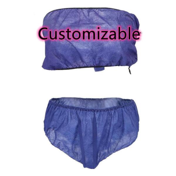 Disposable Vacation Bra Strapless Underwear Individually Wrapped General Size for Beauty Salon, SPA, Spray Tanning