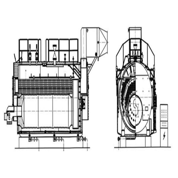 автоматическое низкое давление GB/T 3087 печи пара природного газа 2t