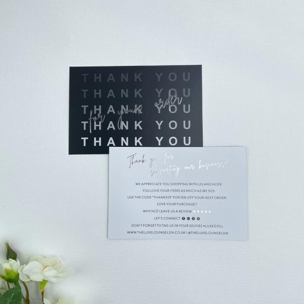 High Quality Custom Logo Printing Wig Jewelry Business Card Flyer Hang Tags Label Envelope Thank You Cards