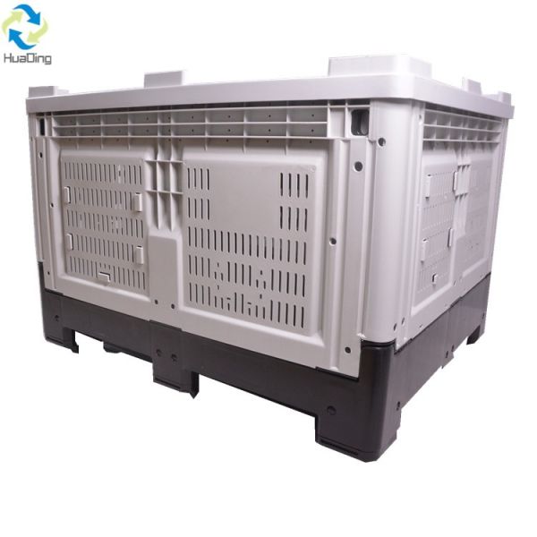 Logistics Storage Box Euro Size Box Foldable Collapsible Stackable Heavy Duty Plastic