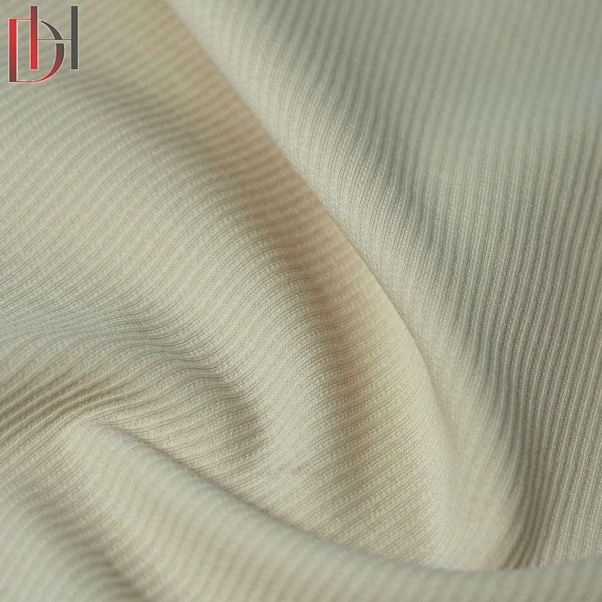 Custom Dyeable Vertical Striped Cotton Blend Knit Fabric for Fall Winter Knit Cardigans & Trousers