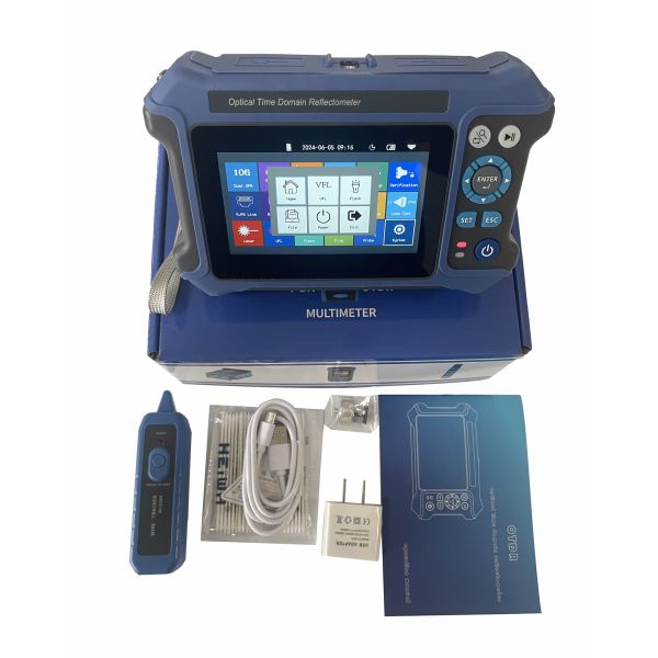 1310 / 1550nm Mini OTDR оптический рефлектометр временного домена сенсорный экран OPM VFL OSL LED