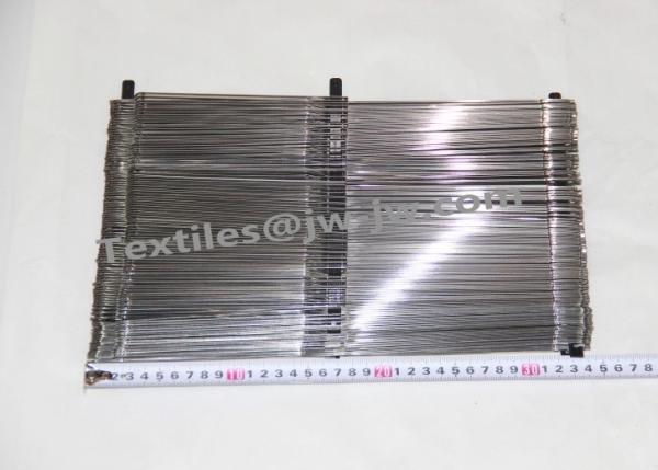 Steel Healds O Type With Middle Part 159mm Weaving Loom Spare Parts