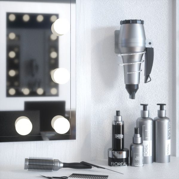 Стена смертной казни через повешение вися 3kg фена для волос держателя Caddy Bathroom фена для волос нагружая ручку SS304