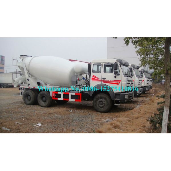 2638 380hp Beiben North Benz Brand New 6x4 10 wheeler 8cbm Concrete Cement Transit Mixer Truck for DR CONGO