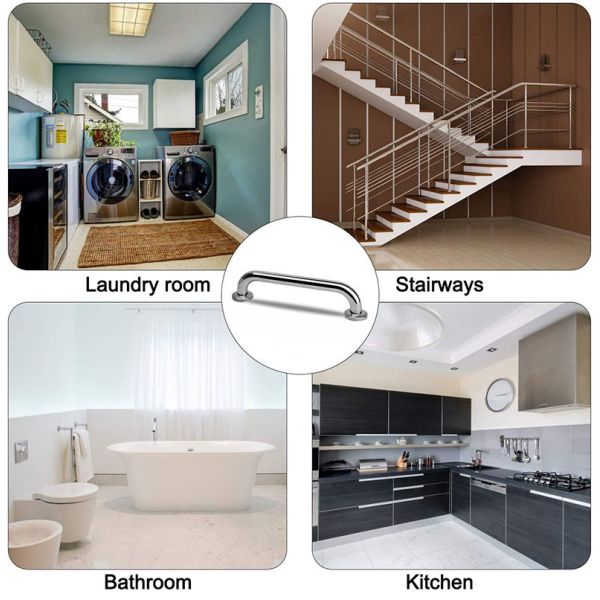 SUS304 Stainless Steel Shower Handle , Multipurpose Bathroom Safety Bars ODM