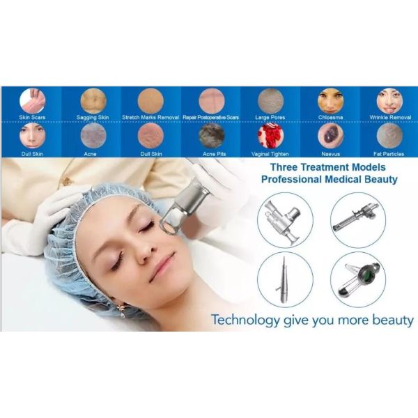 Углекислый диоксид лазерная фракционная CO2 машина для осветления и затягивания кожи