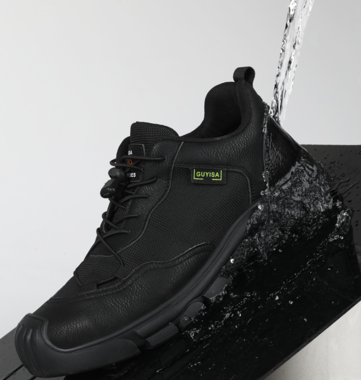 Men’s Safety Work Shoes Steel Toe Breathable Anti-Smash Puncture-Proof Comfortable Soft Sole