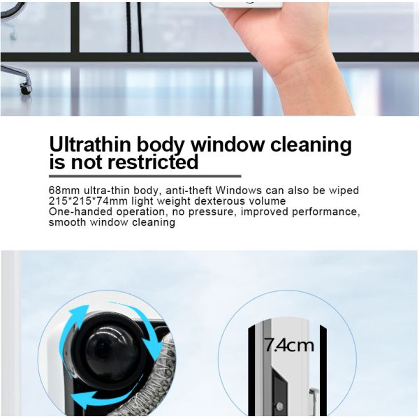 Highly Electric Remote Control Window Glass Cleaner Robot with Dual Water Spray Function