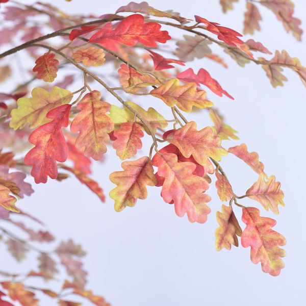 Commercial Artificial Autumn Oak Tree 280cm | Large Fall Foliage Tree for Hotel & Restaurant Ambiance