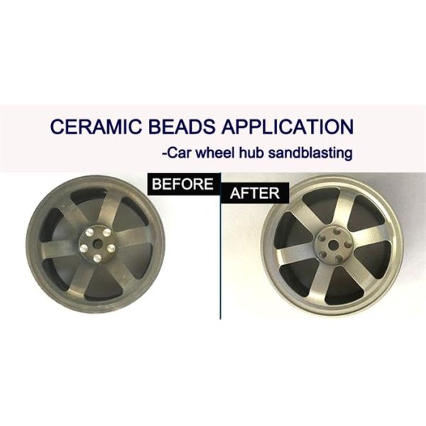 180um B100 Ceramic Beads For Car Wheel Hub Sandblasting Surface Treatment
