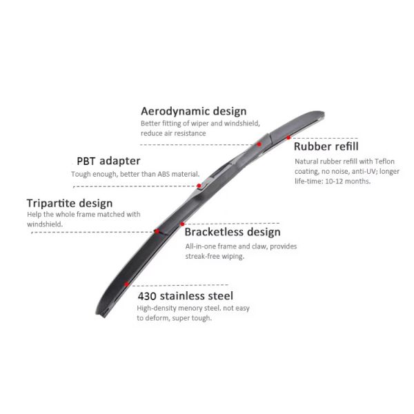 Toyota Corolla Car Wiper Parts Silicone Spray On Wiper Blades Rubber Refill