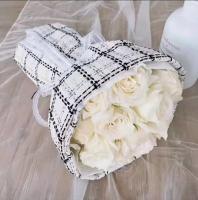 Las rejillas lujosas modelan al florista de papel Packing Fabric de la tela el 150cmx50cm de embalaje del ramo de la flor