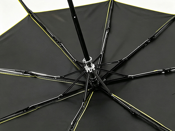 Compact UV40+ Travel Umbrella with 42-inch Arc and 8-Rib Lightweight Construction