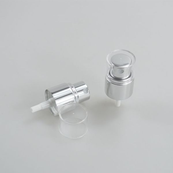 24-400 PP Luxury Sliver Sprayer Lotion Pump para tampa transparente na indústria cosmética