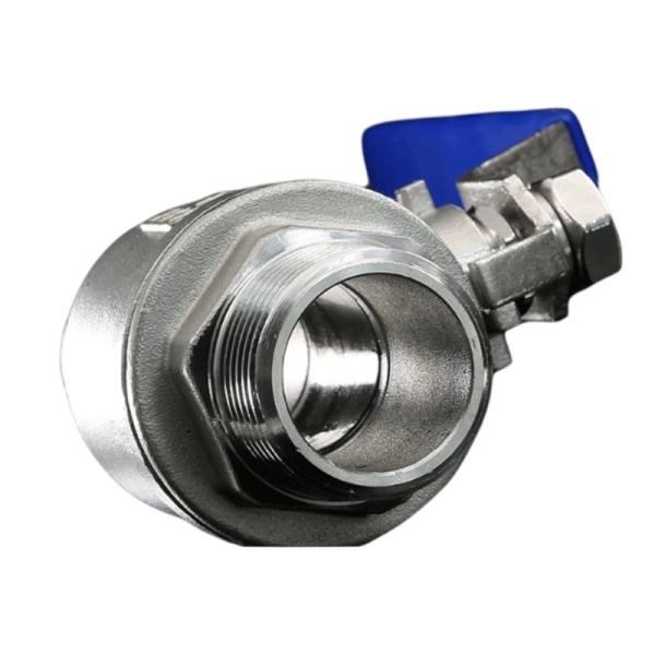 Customized 1/2 Stainless Steel Ball Valve Pn10 with 2PCS Design and PN10 Pressure Rating