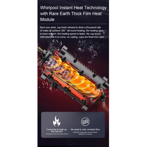 VST-T1CG Desktop 2200W Smart RO Water Purifier Hot and Cold Water 75G After Service Free Spare Parts