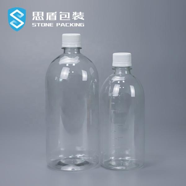 Shrink Sleeve 1000ml 500ml PET Screw Top Plastic Bottle 38g 51g
