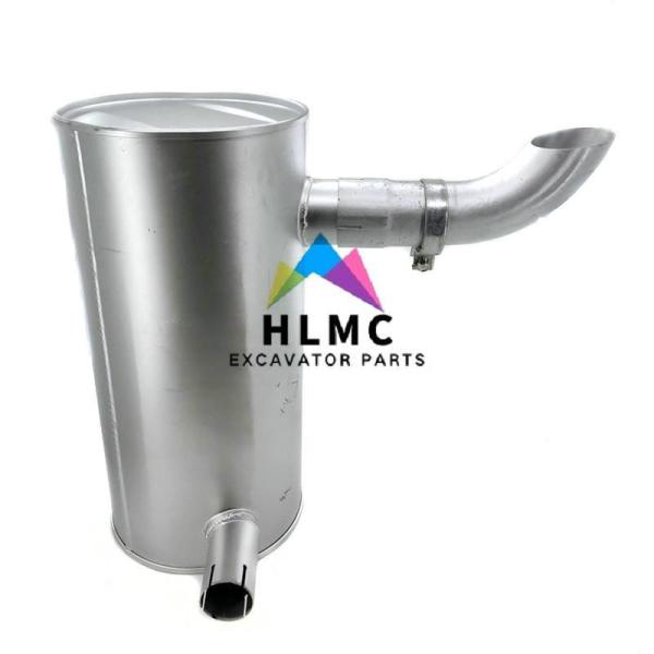 287-0218 Excavator Silencer Muffler E320D 90mm Tail Pipe D 280*320 H 645 IN 70 EX 90 Clamp 64.5