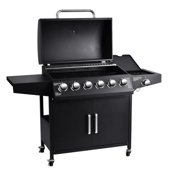 Cuisine extérieure Cuisine extérieure 6 1 brûleurs Grilles à gaz avec brûleur latéral CE/TUV/LFGB certifié