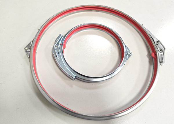 Dust Collection System Ductwork Round Clamps - Zinc Plated DX51D+Z275 Material