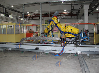 Polishing Engineering Plastics Robot Linear Track / Grinding Robot Rail System