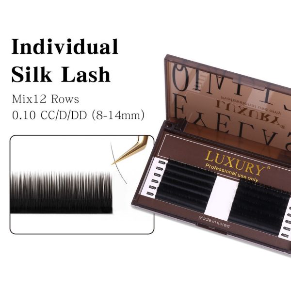 Makeup Eyelashes 8-14mm Mixed Rapid Volume Lash Extensions Cc/D/Dd Curl 0.10 3D 5D Yy Automatic Blooming Flower Lashes Individual Lashes