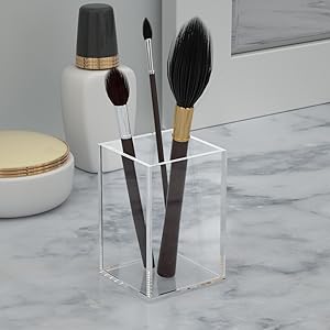 Acrylic Box, C;Ear Box Pen Holder Medical Pack,Clear Desktop Pencil Cup Stationery Organizer For Office Desk Accessory
