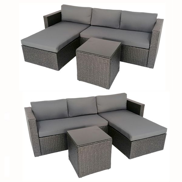 Factory Hot Sale High Quality Good Price PE Wicker Sofa Set Indoor Outdoor Rattan Wicker Garden Furniture