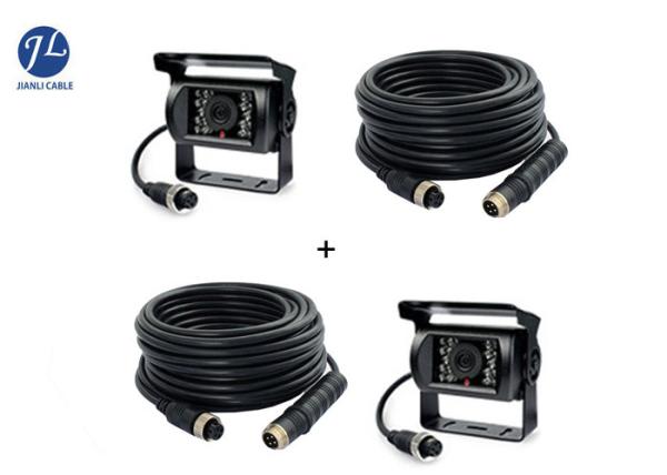 Waterproof 4Pin Female To Male Aviation Cable For Vehicle CCTV Camera System