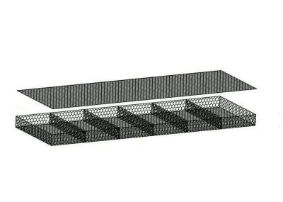 Colchões sextavados torcidos dobro de Gabions e de  um tamanho de 60 * 80 ímetros