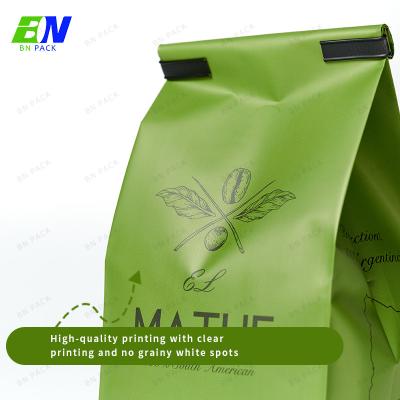 Plastic Kraft Paper Vivid Printing Side Gusset Coffee Bag Resealable Coffee Bags