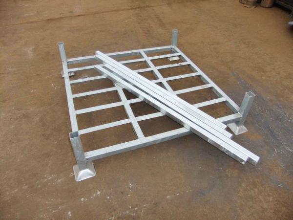 Warehouse Storage Use Stacking Steel Powder Coated 4 Round Posts Tire Stacking Rack