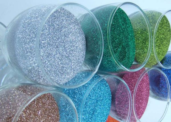 Colorful Shinty Hexagon Glitter Powder Non - Toxic Top Grade For Dye Fabric