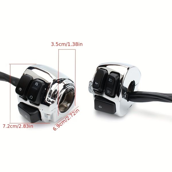 Universal Motorcycle Spare Parts Horn Headlight Start 25mm Handle Switch for XL883 XL1200 Dyna Softail FL V-Rod