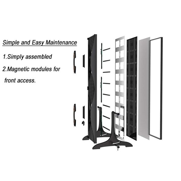 Indoor LED Poster Digital Advertising Display for Hanging and Stacking