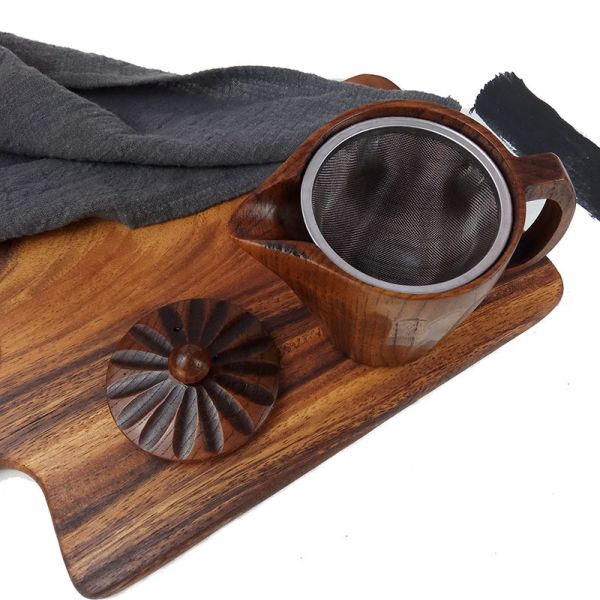 Multifunctional Wooden Drinking Cups , Handmade Wooden Cups Carefully Crafted