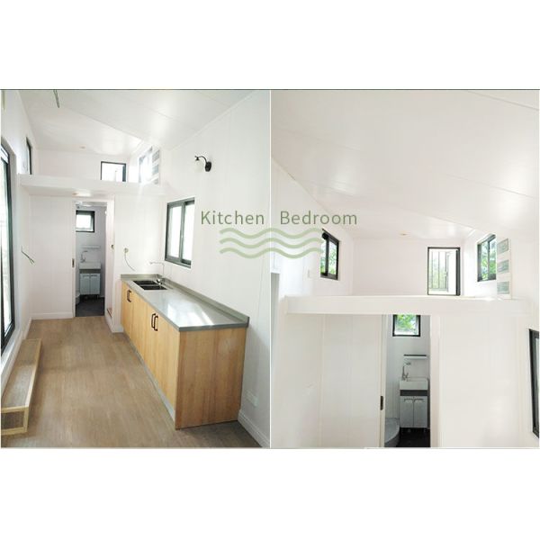 Light Steel Trailer Tiny Homes / Cabin Hotel Unit / Modular House On Wheels