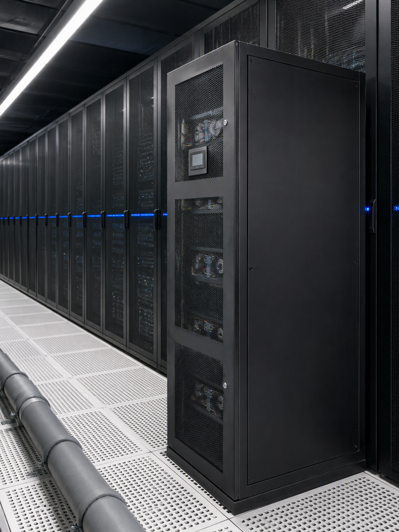 45kW Chilled Water In-row Precision Air Conditioning Unit, Close Coupled Cooling for Data Center Hotspot Mitigation
