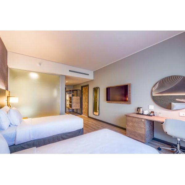 Africa Customized Hotel Furniture Sets Bed + Bedside Table +Sofa + Coffee Table