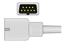 Ecg Patient MEK Cable 9 Pin One Piece 3 Leads for MEK MP1000  MP600  MP500