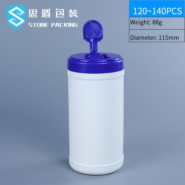 750ML HDPE Plastic Jerry Can 80*125mm Wet Wipe Bucket