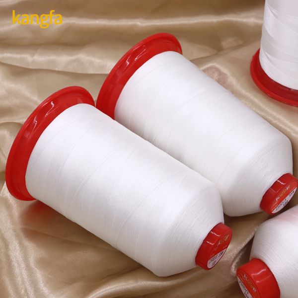 Tex 90 V-92 Hielo de nylon UV blanco de platino 8 onzas para zapatos de cuero / bolsos / maletas 210D/3 69 Spun de costura