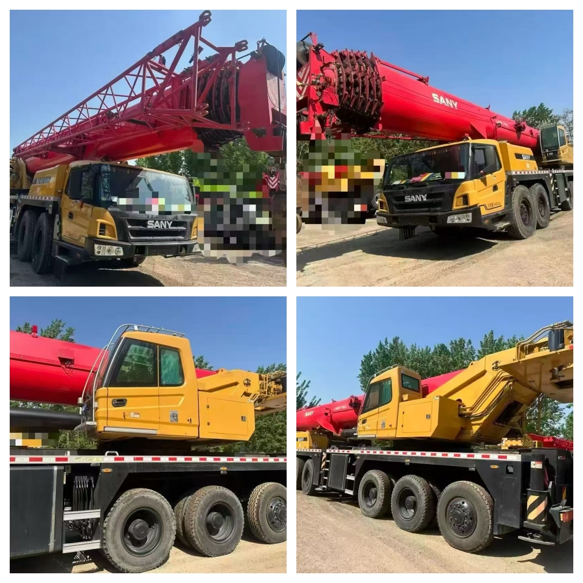 Used SANY 1000C-7QI Truck Crane 100 Ton Lifting Capacity 8x4 Chassis Hydraulic