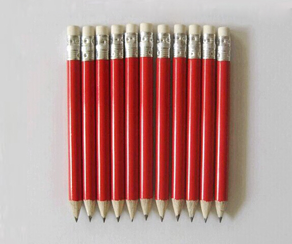 round golf pencil , wood golf pencil , golf pencil , wood golf pen with eraser
