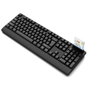keyboard with smart card reader