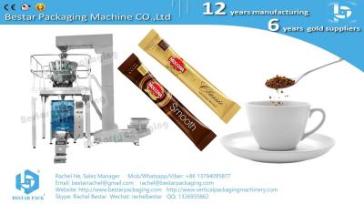 Instant coffee 3 in 1 coffee stick shape packaging automatic weighing packing machine BSTV-450AZ