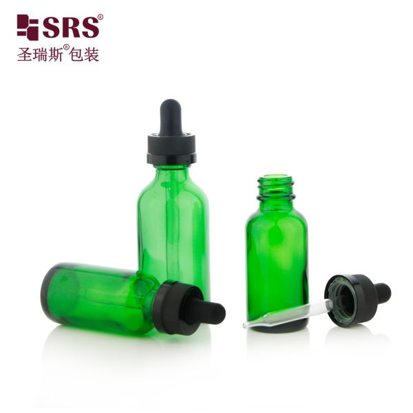 30ml 60ml Hot Selling Glass Dropper Bottle with Child Resistant Cap for Skincare Serum Oil